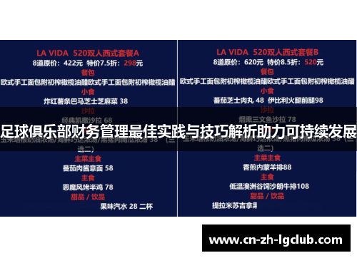 足球俱乐部财务管理最佳实践与技巧解析助力可持续发展